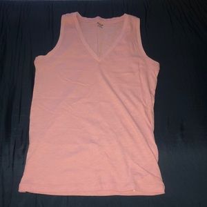 Pink Madewell vneck tank top in size xxs